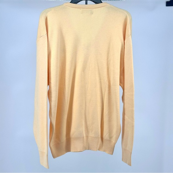 Men’s Large Vintage‎ Yellow Arnold Palmer V Neck Sweater - Picture 4 of 5